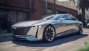 Cadillac DeVille & Lincoln Continental rendering by vburlapp