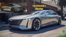 Cadillac DeVille & Lincoln Continental rendering by vburlapp