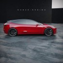 Tesla Model 3 - Rendering