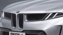 2025 BMW iX3 rendering by SRK Designs