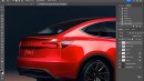 Tesla Model X rendering by Theottle