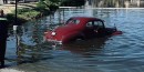 A recently restored 1939 Packard drowned in Canyon Lake after it accidentally rolled down the boat ramp
