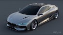 2025 BMW M1 Concept rendering by hycade