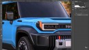 Toyota Blizzard Suzuki Jimny Compact Cruiser EV rendering by Theottle