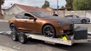 ICE-T, the V8 Tesla, Burns Some Gas Before Being Transported to SEMA Show 2021
