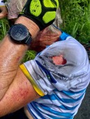 Sir Richard Branson crashed "hard" during triathlon, says bike helmet saved his life again