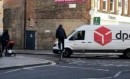 Penny-farthing rider crashes into DPD van in London