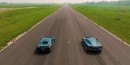 Rimac Nevera v Bugatti Chiron v Tesla S Plaid