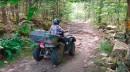Trail ripping in Canada on a 2021 Kawasaki Brute Force 750 ATV
