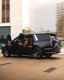 Cadillac Escalade on Black Chrome D100 forged monoblock 26s by Platinum Motorsport