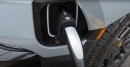 Rivian R1S Charging at Tesla Supercharger