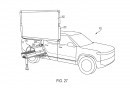 Rivian patents a movie projector accessory for the Gear Tunnel