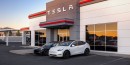 Tesla Service Center, where the company delivers the cars it sells