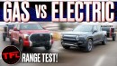 Rivian R1T vs. Toyota Tundra: How Far Can Each Truck Tow On A Single 'Fill-Up'?