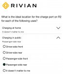 Rivian R2 possible configurations teased in survey