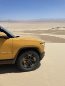 Rivian R1S with Soft Sand mode