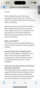 Rivian email sent to existing owners