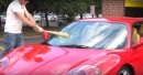 Rob Ferretti Attacks His Ferrari's Windshield with a Bat