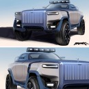 Rolls-Royce Britannia Single Cab CGI pickup truck by trav1s_yang