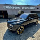 Rolls-Royce Cullinan Black Badge on Yellow 26s for sale by Champion Motoring