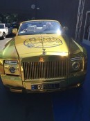 Rolls-Royce Phantom Drophead Coupe Gets Chrome Gold Treatment