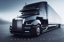 Rolls-Royce Semi-Trailer Truck rendering by automotive.ai