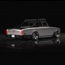 Rolls-Royce Silver Shadow Ute stanced rendering by rostislav_prokop
