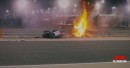 Romain Grosjean's Crash
