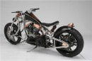 Rooster Chaos, a custom chopper with awesome steampunk looks