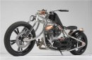 Rooster Chaos, a custom chopper with awesome steampunk looks