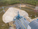 Soyuz-2.1b ready for launch, at the Vostochny Cosmodrome
