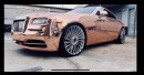 Rose Gold Rolls-Royce Wraith on Forgiato Autonomos 24s