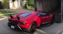 Rosso Bia Lamborghini Huracan Performante Delivered in Canada