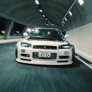 Rotary-powered Nissan Skyline GT-R R34 rendering by the_kyza
