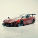 Rotary-Swapped C5 Chevy Corvette FD3S RX-7 Re Amemiya rendering by the_kyza
