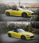2023 Nissan Z Roadster flame-spitting rendering by sugardesign_1