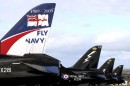 Hawks make farewell flight over UK