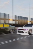 Dodge Charger SRT Hellcat CGI JDM tuning by jdmcarrenders