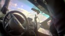 Runaway wheel strikes Ford Explorer police interceptor in Pennsylvania