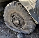 Russian War Vehicles Equipped With 31 Years Old Tires