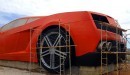 80-foot Lamborghini sculpture in Russia