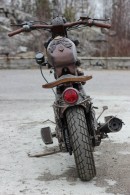 Russian Carved Wood Motorcycle by Dmitry Gubenko