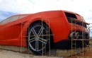 Russian Football Team Builds Gigantic Lamborghini Gallardo Statue