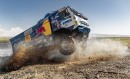 Kamaz trucks at Silk Way Rally 2021