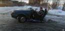 Russian Man Drifts Half a Car, Doesn't Look Safe