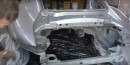 Russian Mechanic Fixes Porsche 911 Turbo Wreck by Cutting It in Half