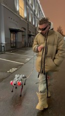 Russian Rapper's robot dog
