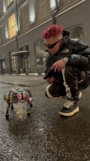 Russian Rapper's robot dog