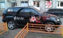 Russian cars celebrating Victory Day: BMW X5