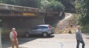 RV Driver Wrecks Camper Low Clearance Bridge